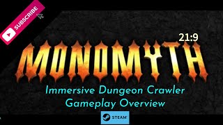 MONOMYTH  An Immersive Dungeon Crawler Gameplay Overview 219 [upl. by Mehcanem689]