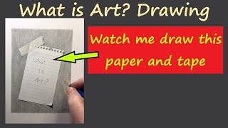 Realistic drawing  What is Art  trompe loeil  3D Paper art  howtodraw realisticdrawing [upl. by Arleen]