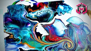 I Used Olga Sobys Dutch Pour Recipe and I LOVE IT Acrylic Pouring for Beginners [upl. by Adnawed]