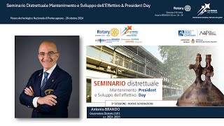 SEMINARIO distrettuale Mantenimento e Sviluppo dell’effettivo President Day [upl. by Noyek]