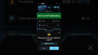 Notai Scam how to withdrawal Notai tokens notai airdropalert youtubeshorts [upl. by Charlton]