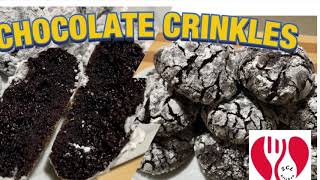 CHOCOLATE CRINKLES  MOIST AND CHEWY CHOCOLATE CRINKLES  HOW TO MAKE CHOCOLATE CRINKLES [upl. by Eatnuahc]