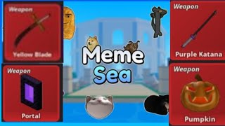 Tất Cả Kiếm Trong Meme Sea Roblox  Lakay Gaming [upl. by Sirmons]