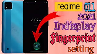 Realme C11 2021 Indisplay fingerprint settings part 2 By HM Technical [upl. by Geno]