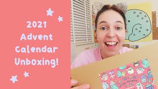 The Official 2021 Sugar amp Sloth Pin amp Stationery Advent Calendar unboxing [upl. by Seabury]