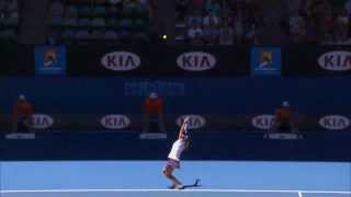 Li Nas Serve Shocker  Australian Open 2013 [upl. by Yajet]