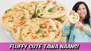 Fluffy Cute and Soft Stove Top Naans That Will Go Perfect with Any Dish Recipe in Urdu Hindi  RKK [upl. by Elvie156]