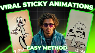 I found an EASY way to create these sticky animation videos with AI [upl. by Cadell]