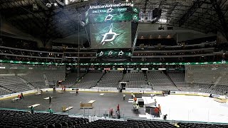 TIMELAPSE Watch as AAC transitions from Mavericks to Stars game in same day [upl. by Shamrao]