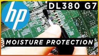 HP DL380 G7 Motherboard Moisture Protection After Tropical Storm Laura [upl. by Aknahs]