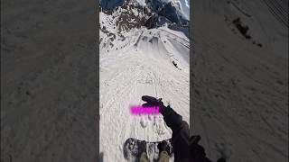 Would you drop in🤯🤯 snowboarding pov wow sun winter fyp snow ski skiing [upl. by Paige]