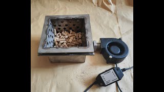 wood pellet burner for OONi Fyra pizza oven [upl. by Cheyne]