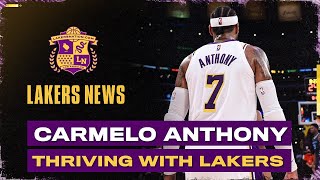 Carmelo Anthony Making A Big Impact For Lakers [upl. by Nance279]