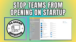 How to Stop Teams From Opening on Startup [upl. by Dorey67]