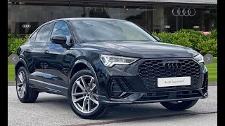 Approved Used Audi Q3 Sportback Black Edition 35 TFSI 150 PS S tronic  Blackburn Audi [upl. by Ahsaetal]