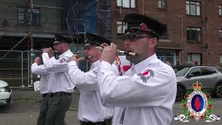 Upper Falls Protestant Boys FB  Cloughfern Young Conquerors FB Parade 170824 [upl. by Lonne]