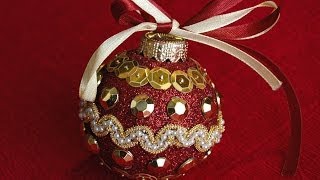 Jak zrobić bombkę Christmas ball DIY [upl. by Aseuqram54]