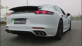 Porsche 971 Panamera 4 30 L V6 Turbo w ARMYTRIX Valvetronic FLAP Exhaust [upl. by Aselehc]