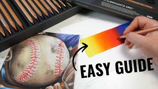 How to Blend Luminance Colour Pencils  Caran Dache Tutorial [upl. by Airtemak]