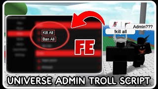 FE  Universe Admin Troll Script  ROBLOX SCRIPTS  Super OP Trolling Hub [upl. by Aronos]