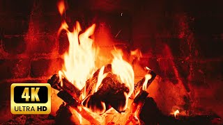 🔥 FIREPLACE 4K Ultra HD Cozy Fireplace with Crackling Fire Sounds Fireplace Burning [upl. by Ezirtaeb]