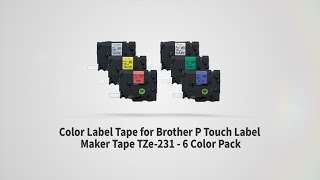 Brother P Touch Label Maker Color Label Tape TZe231 [upl. by Tanhya]