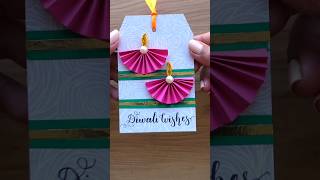 Paper Diya Gift Tag shorts art diwali youtubeshorts trending lamp diy viralvideo zigzag [upl. by Yehs]