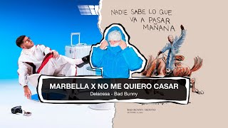 MARBELLA x NO ME QUIERO CASAR Delaossa  Bad Bunny  DJDAM Edit [upl. by Entirb]