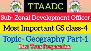 Sub zonal development office GS  Geography part1 sub zonal development officer questions [upl. by Kramal]