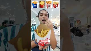 Yummy Delicious EATING Crispy French Fries from SampR Jollibee and KFC Food Emoji Challenge shorts [upl. by Naaman]