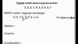 Statistikk 2P ikkeklassedelt [upl. by Sidhu]