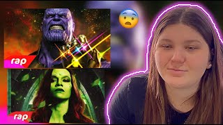 MINHA NAMORADA OUVINDO PELA A PRIMEIRA VEZ O RAP DO THANOS E RAP DA GAMORA  7 MINUTOZ 🔥 [upl. by Chaiken]