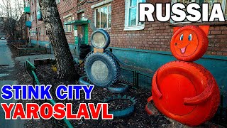 How do people live in Yaroslavl Russia Stink city [upl. by Nnaylime830]