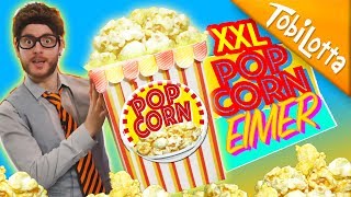 XL PopCorn Abfalleimer basteln  Recycling Kinder  Bastelideen  Kinderkanal  111 [upl. by Kata]