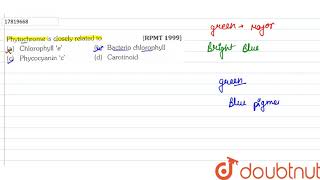 Phytochrome is closely related to [upl. by Lachance926]