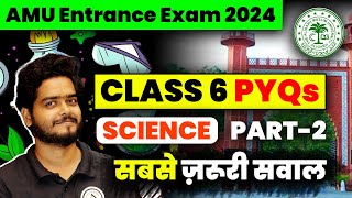 AMU Class 6th Entrance Exam  SCIENCE  PYQs  Part 02 class 6th amu entrance exam 2024 [upl. by Rakabuba]