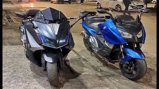 Tmax 530 VS Bmw C650 شا تختارو [upl. by Lauter364]