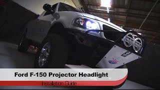 Spyder Auto Installation 19972003 Ford F150 Projector Headlights [upl. by Conte641]