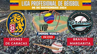 🇻🇪LVBP⚾️Dónde Ver EN VIVO Leones de Caracas vs Bravos de Margarita Temporada 20242025 [upl. by Oigimer]