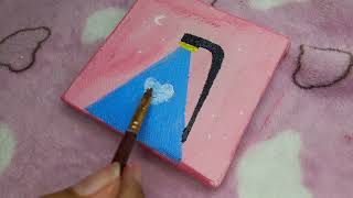 How to Draw Street Light  Acrylic Painting  artistykolour [upl. by Iral323]