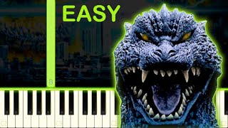 GODZILLA FINAL WARS  EASY Piano Tutorial [upl. by Annaoy712]