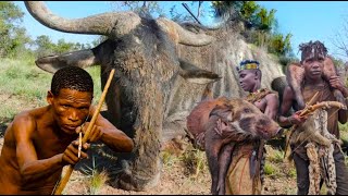 Impressive How Hadzabe Tribe Survive by Hunting in the Wild [upl. by Elaynad671]