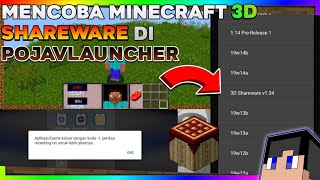 Mencoba Minecraft 3d Shareware di pojavlauncher launcher apakah berhasil atau force close 🗿 [upl. by Anha719]