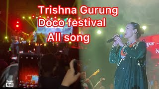 Trishna Gurung All songs Gorkha Doco miusic festival 3011 2024 trishnagurungofficial [upl. by Nowed878]