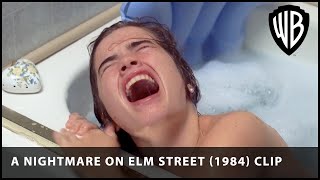 1 2 Freddys coming for you  Bathroom scene  A Nightmare on Elm Street 1984  Warner Bros UK [upl. by Asihtal31]