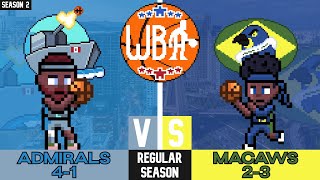 WBA Season 2 Game 6  Vancouver Admirals 41  Sao Paulo Macaws 23 [upl. by Noned654]