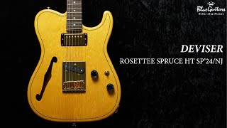 Blue Guitars  DEVISER  ROSETTEE SPRUCE HT SP’24NJ  NANB [upl. by Daveda]