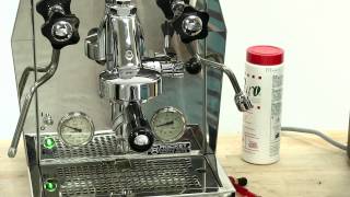 How to back flush a Rocket Giotto or other Espresso Machine [upl. by Noled111]