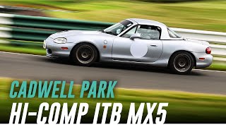 HiComp ITB MX5  Cadwell Park Lap [upl. by Ruhnke]