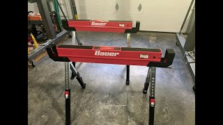 Harbor Freight Bauer Sawhorse Review  CBH [upl. by Toile]